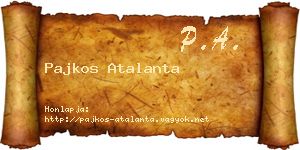 Pajkos Atalanta névjegykártya